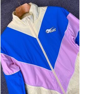 Pink Dolphin Colorblock Windbreaker Blue Pink Yellow Rare Ghost Zip Mens Size S
